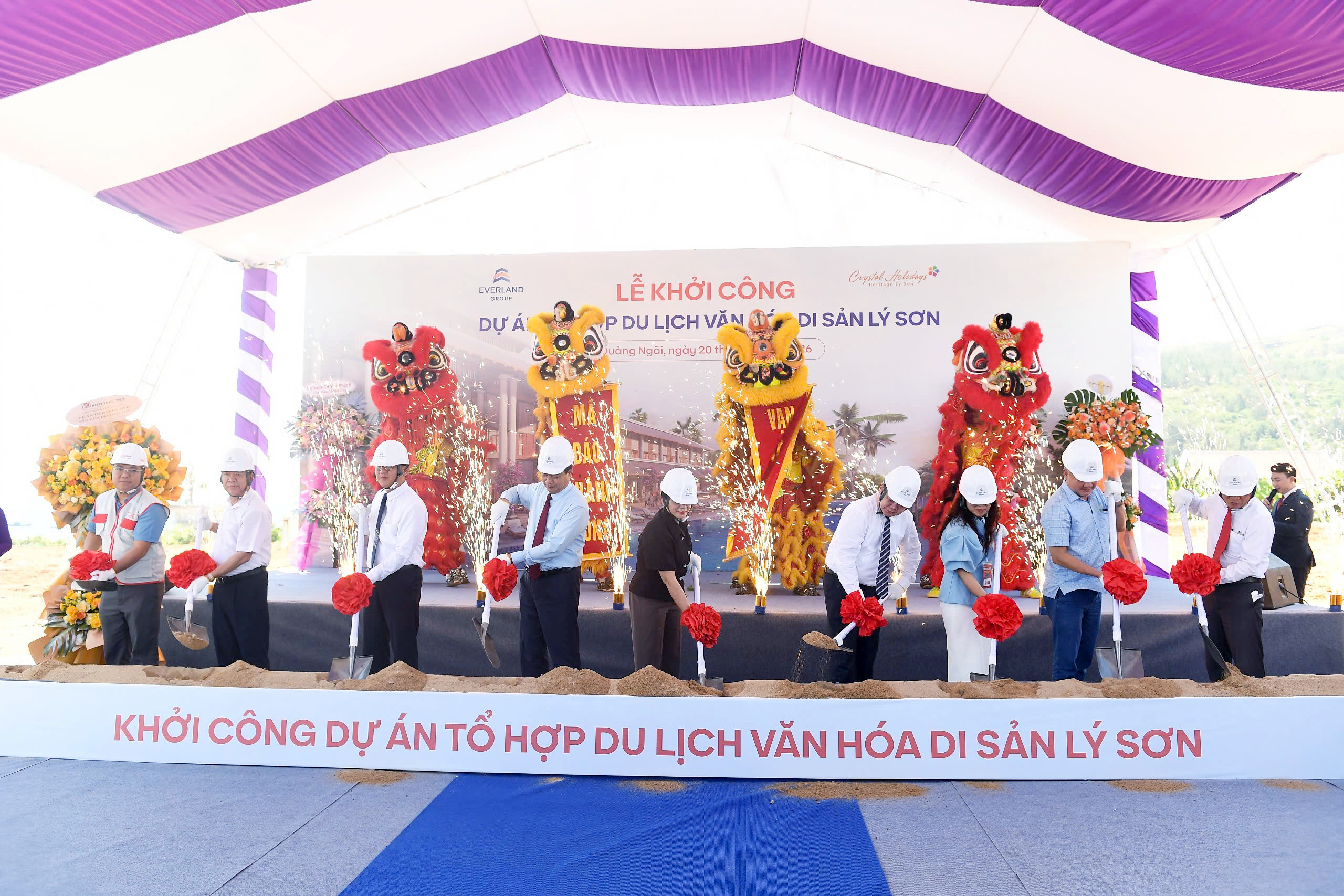Tập đoàn Everland khởi công Dự án Tổ hợp du lịch văn hóa di sản Lý Sơn – Crystal Holidays Heritage Lý Sơn